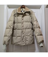 VTG 80s Eddie Bauer Goose Down Premium Heavy Quilted Tan Parka Jacket Me... - $185.49