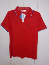 CLOVERY LADIES/MEN&#39;S? SS COOLON RED GOLF POLO SHIRT-XL-NWT-100% POLYESTE... - £14.73 GBP