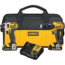 DEWALT 20V MAX Impact Driver and Drill Combo Kit (DCK280C2) - $279.95