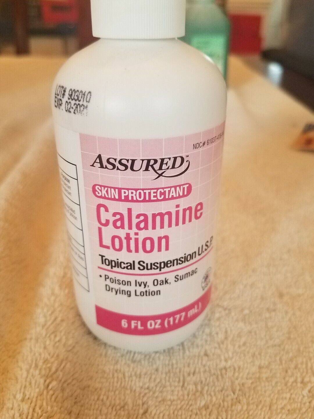 New !  2 X 6 oz Assured Skin Protection Calamine Lotion Topical Suspension U.S.P - $15.72
