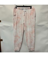 Style&amp;CO Womens XL Pink Dye Drawstring Waistband Sweatpants Jogger Pants... - $33.56 CAD
