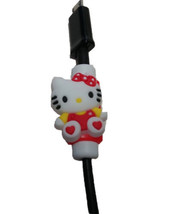 Hello Kitty Pink Cute Cartoon Shape USB Data Charger Cable Saver Protector - £3.15 GBP