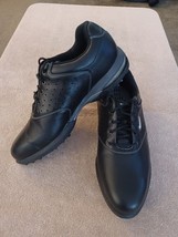 TZ GOLF - NIKE SP-5.5 SADDLE Men&#39;s Size 8.5 Black LEATHER Golf Shoes #31... - $79.13