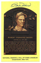 Bobby Doerr signed Hall of Fame Plaque Card- JSA #RR76646 (3.5x5.5) (Bos... - £15.88 GBP
