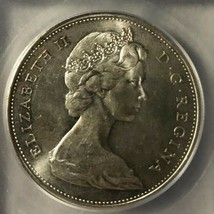 1965 Canadian Silver Dollar $1 Coin, Graded ICG - MS64 (Free Worldwide Shipping) - £38.78 GBP