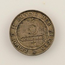 1900 Bélgica 5 Centimos Inscripción Holandesa (XF) Condición Extra Fine - $39.66