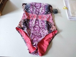 Bar III Mixed Messages Multi Color One Piece Swimwear Size Small - £18.60 GBP