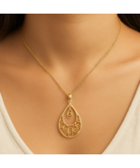 Fashion Necklace Gold Tone - $271.72 MXN