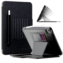 Full Body Case for iPad PRO 11 2020 BLACK Integrated Adjustable Stand &amp; Pockets - £15.14 GBP