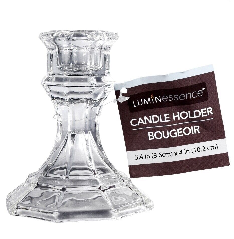 Glass Taper Candleholders    4 in. - $6.99