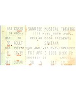 Vintage Santana Ticket Stub April 3 1981 Sunrise Theatre Ft. Lauderdale FL - £27.23 GBP