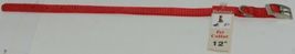 Valhoma 720 12 RD Dog Collar Red Single Layer Nylon 12 inches Package 1 image 2
