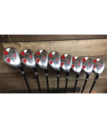 USED RH Senior Mens +1&#39;&#39; Majek Hybrid Set #3-PW A Flex Jumbo Grips 5995-... - $274.37