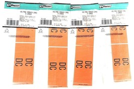 LOT OF 4 NEW PANDUIT PCV-DCB VOLTAGE MARKER CARD DC 4/CARD 5/PACK - $40.00