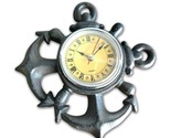 Nautical anchor metal wall clock cast iron roman numeral dial 577226 thumb155 crop