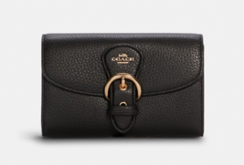 Coach Kleo Pebbled Leather Bucket Wallet ~NWT~ Forest C6896 - £84.10 GBP