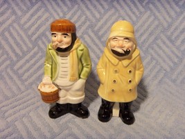 Josef Originals Old Seaman Salt &amp; Pepper Shakers Vintage Unused - £19.74 GBP