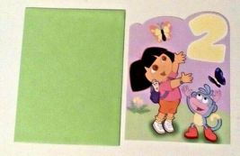 American Greetings Dora The Explorer Birthday Card For A 2 Year Old - $7.35