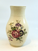 Royal Copenhagen Frijsenborg Vase 14.5 cm 5 3/4&quot; Tall Flowers Gold Trim ... - £51.01 GBP