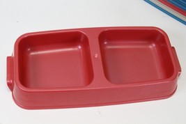 Pet Feed Water Dish 2 Compartment 10in. x 4.5 in. x 1 1/2 Lot of 11 - £19.20 GBP