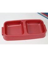 Pet Feed Water Dish 2 Compartment 10in. x 4.5 in. x 1 1/2 Lot of 11 - £19.35 GBP