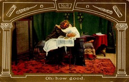 Vintage Romantic Mr. Good Series Postcard #6-&quot;OH: How Good&quot; Couple Kissing BKC2 - £4.67 GBP