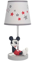 Disney Mickey Mouse Gray Lamp with Shade and Bulb (a) S14 - £181.34 GBP