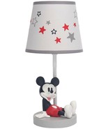 Disney Mickey Mouse Gray Lamp with Shade and Bulb (a) S14 - £182.00 GBP