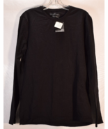 Zara Womens Super Slim Fit LS T-Shirt Black L NWT - $40.74 CAD