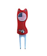 Europe or USA Switchblade Style Divot Tool with Removable Golf Ball Marker. - $13.29