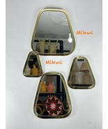 Set of Moroccan Rectangle Mirrors (Brass), Wall hanging mirrors, Wall Mi... - $39.00+