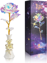 Mothers Day Gifts for Mom Women, Artificial Rose Flower Gifts from Daughter and - £16.69 GBP