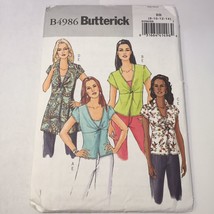 Butterick 4986 Size 8-14 Misses&#39; Top and Camisole - $12.86