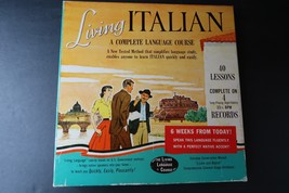 Living Italian A Complete Language Course 1956 4 LP Set 33 1/3 RPM Vinyl... - $563.75 MXN
