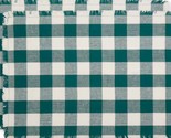 Set of 2 Fringed Cotton Placemats (13&quot;x19&quot;) PLAID BUFFALO CHECK, TEAL GR... - $12.86