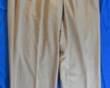 PERRY ELLIS AMERICA KHAKI TAN MEN&#39;S PLEATED HEMMENED CASUAL DRESS PANTS ... - $29.69