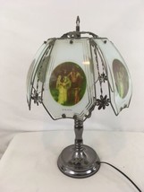 OK Lighting Native Man/Woman Romantic Stain Glass Touch 3 Way Table Desk Lamp - £37.99 GBP