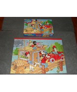 Jaymar Jigsaw Puzzle: Mickey Mouse Fishing Dock Disney 100 pc [COMPLETE] Vintage - £12.06 GBP