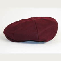 Mens Fashion Classic Flannel Wool Apple Cap Hat by Bruno Capelo ME906 Burgundy image 4
