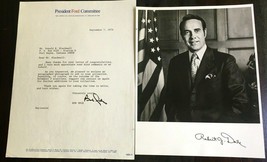 1976 Senator Bob Dole Signed Letter Signed Black White 8x10 Photo Kansas... - £19.68 GBP