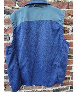 Orvis Mens XL Blue Poly Wool Blend Performance Vest Full Zip Lined Pocke... - $33.09 CAD