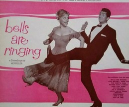 Sheet Music The Party&#39;s Over Bells Are Ringing Dean Martin Judy Holliday 1956 - £9.34 GBP