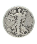 1921-S 50C Walking Liberty Half Dollar Very Good VG Natural Color Comple... - €172,43 EUR