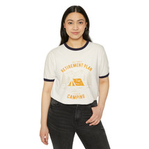 Unisex Camping Retirement Plan Meme Ringer T-Shirt - 100% Cotton - £21.40 GBP+