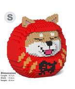 Shiba Daruma Doll Sculptures (JEKCA Lego Brick) DIY Kit - £63.08 GBP