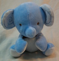 Fisher-Price Cute Baby Blue &amp; Brown Elephant 5&quot; Plush Stuffed Animal Toy - £13.01 GBP