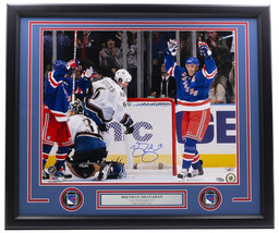 Brendan Shanahan Signé Encadré 16x20 New York Rangers 600 But Photo Steiner - £193.34 GBP