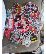 50 pc Super Hero Characters Phone water Bottle Laptop Notebook Decal Sti... - $4.95