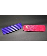 Vintage Set of Large Acrylic Plastic Hair Clips Barrettes Made In France... - €25,57 EUR