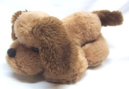 VINTAGE BROWN PUPPY DOG 8&quot; Plush STUFFED ANIMAL Toy Russ Wallace and Berrie - £14.30 GBP